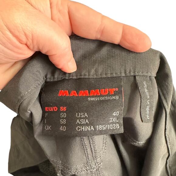 Mammut Dark Gray Light Weight Hiking Outdoor Pants Men's Size EU 56 US 40 - Picture 12 of 14